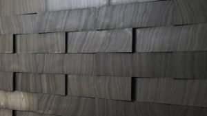 Muster Wandverblender Schiefer-Domino